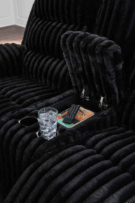 Rhine Falls Onyx Sofa and Loveseat from Ashley - Luna Furniture