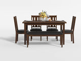 Delmar Burnished Brown 5-Piece Counter Height Set from Homelegance - Luna Furniture