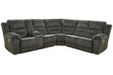 Nettington Smoke 3-Piece Power Reclining Sectional from Ashley - Luna Furniture
