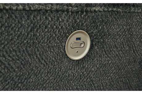 Nettington Smoke 3-Piece Power Reclining Sectional from Ashley - Luna Furniture