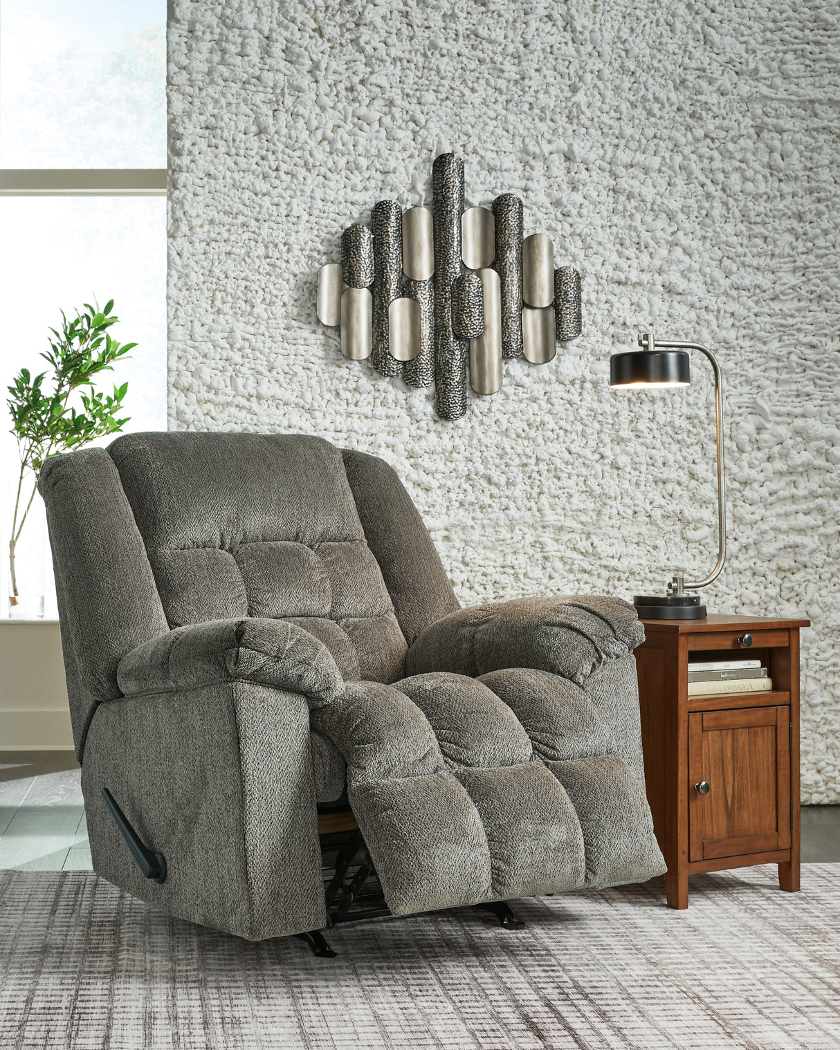 Kegler Putty Recliner from Ashley - Luna Furniture