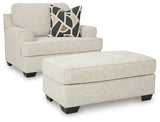 Heartcort Chair and Ottoman in Quartz from Ashley Furniture - Luna Furniture