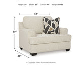 Heartcort Sofa, Loveseat, Chair and Ottoman in Quartz from Ashley Furniture - Luna Furniture