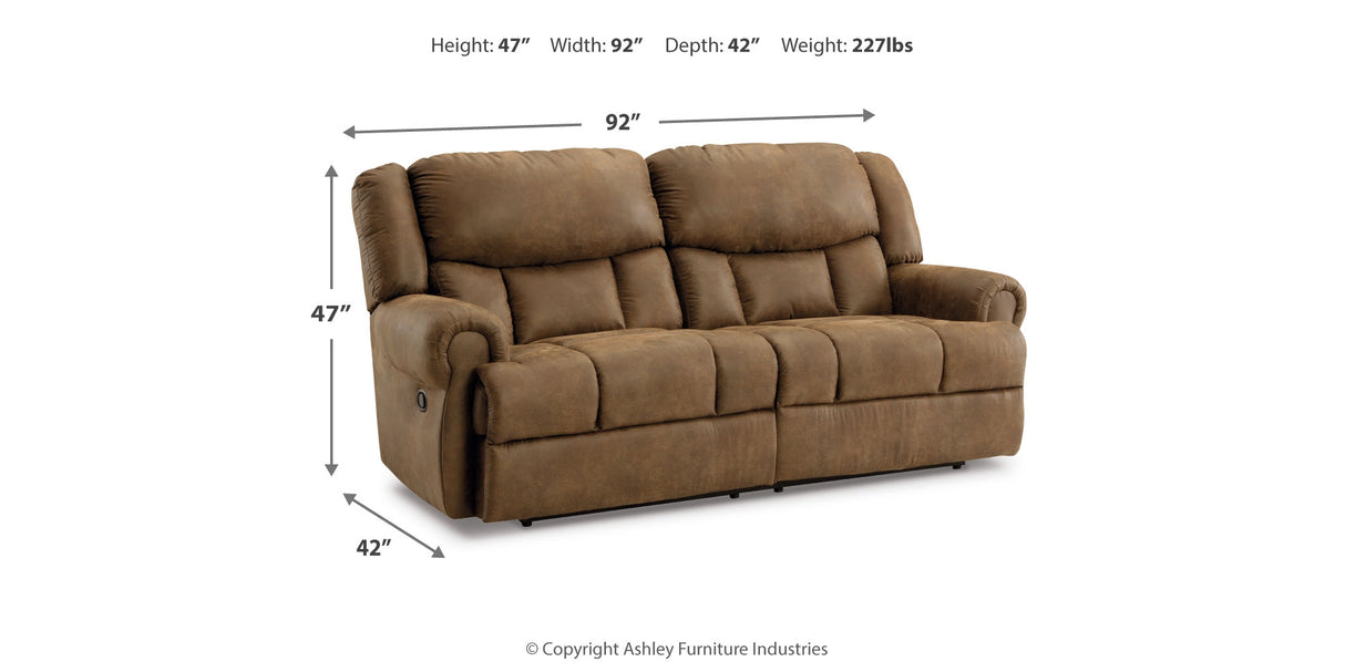Boothbay Auburn Reclining Sofa from Ashley Furniture - Luna Furniture