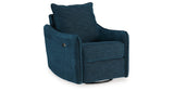 McBurg Navy Swivel Power Recliner from Ashley Furniture - Luna Furniture