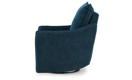 McBurg Navy Swivel Power Recliner from Ashley Furniture - Luna Furniture