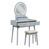 Ornate Pink Vanity Dresser with Mirror and Stool from Homelegance - Luna Furniture