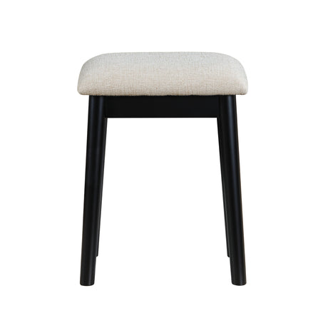 Ornate Black Vanity Dresser with Mirror and Stool from Homelegance - Luna Furniture