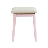 Ornate Pink Vanity Dresser with Mirror and Stool from Homelegance - Luna Furniture