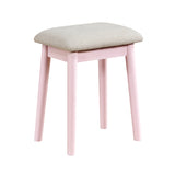 Ornate Pink Vanity Dresser with Mirror and Stool from Homelegance - Luna Furniture