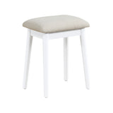 Ornate White Vanity Dresser with Mirror and Stool from Homelegance - Luna Furniture