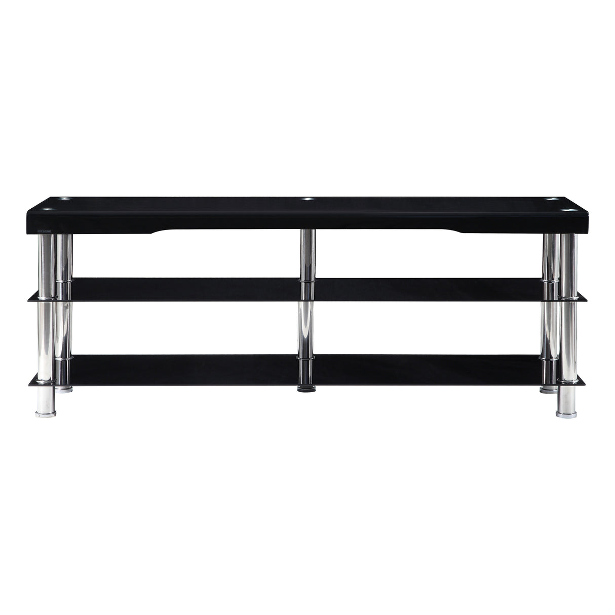 Noyan Black Glass 63" TV Stand from Homelegance - Luna Furniture