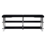 Noyan Black Glass 63" TV Stand from Homelegance - Luna Furniture