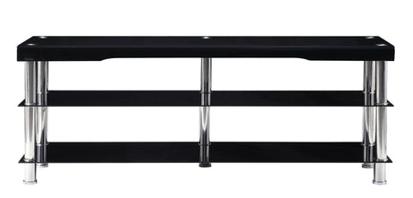Noyan Black Glass 63" TV Stand from Homelegance - Luna Furniture