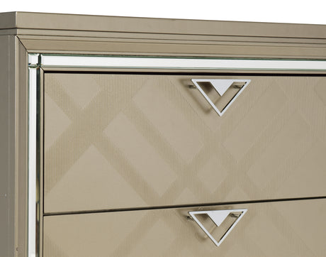 Hudson White 5-Piece Youth Bedroom Set (Twin Bed, Nightstand, Dresser, Mirror, Chest) from Homelegance - Luna Furniture