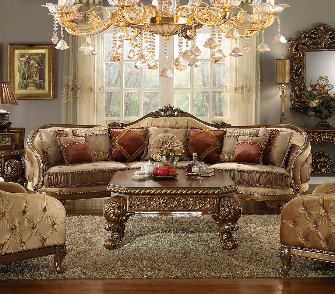 HD-458 Living Room Set (Sectional & 2 Chairs) from Homey Design - Luna Furniture