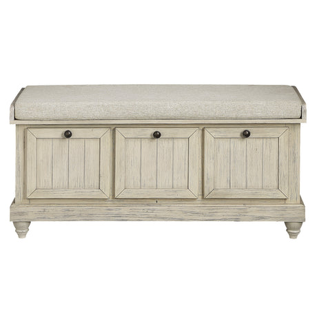 Woodwell Dark Gray Lift Top Storage Bench from Homelegance - Luna Furniture