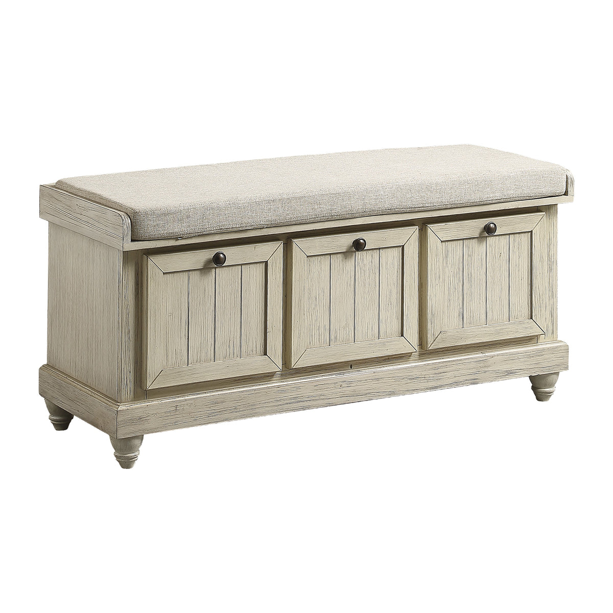 Woodwell Dark Gray Lift Top Storage Bench from Homelegance - Luna Furniture