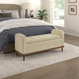 Woodwell Antique White Lift Top Storage Bench from Homelegance - Luna Furniture