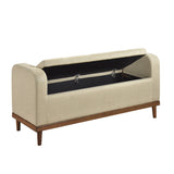 Woodwell Antique White Lift Top Storage Bench from Homelegance - Luna Furniture
