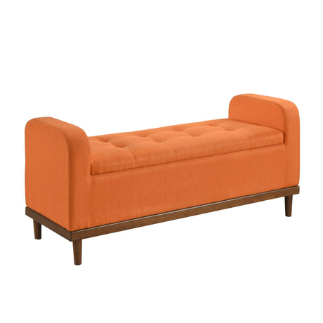 Brigitte Dark Gray Lift Top Storage Bench from Homelegance - Luna Furniture