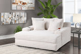 Puffy Beige Oversized Chaise Lounge from Happy Homes - Luna Furniture