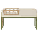 Evren Natural Twin Storage Loft Bed 4-Piece Set with Chest and Bookcases