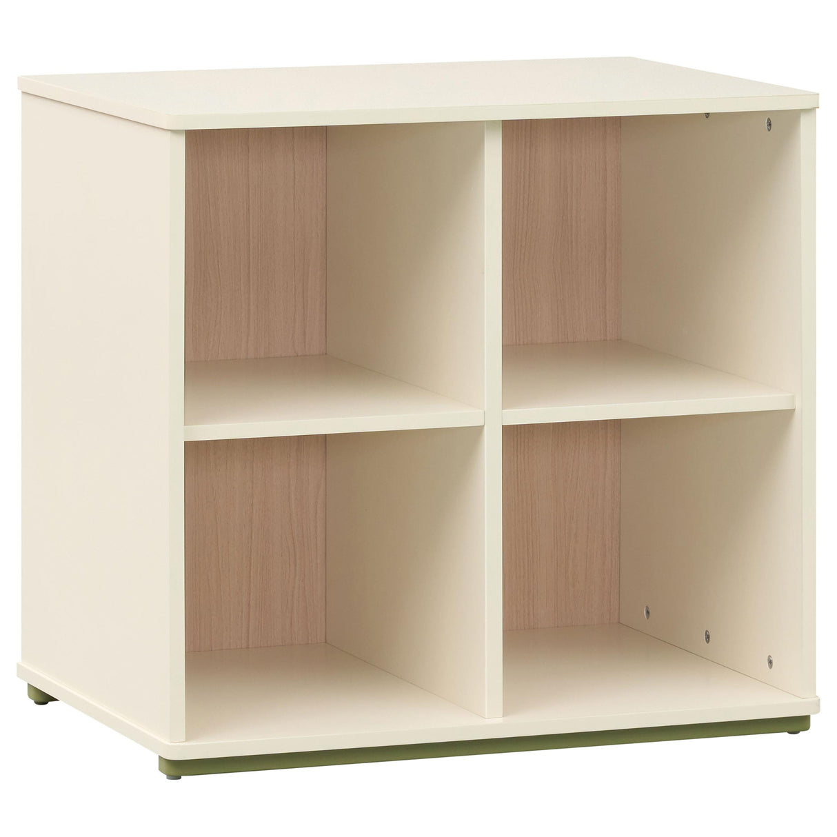 Evren Natural Twin Storage Loft Bed 4-Piece Set with Chest and Bookcases