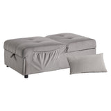 Garrell Brown Velvet Lift Top Storage Bench with Pull-out Bed from Homelegance - Luna Furniture