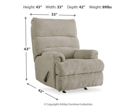 Man Fort Dusk Recliner from Ashley Furniture - Luna Furniture