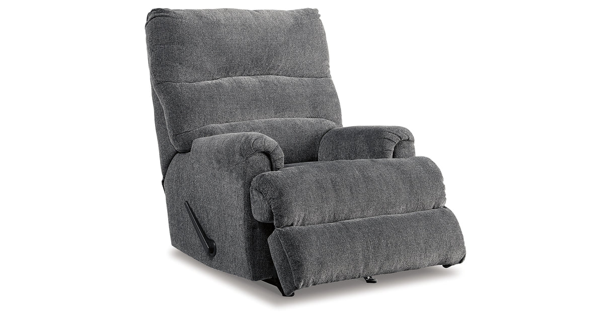 Man Fort Graphite Recliner from Ashley Furniture - Luna Furniture