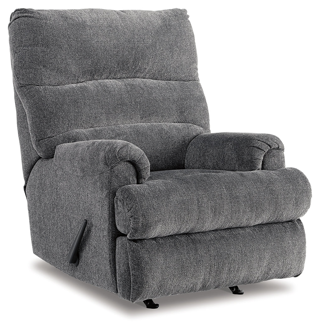 Man Fort Graphite Recliner from Ashley Furniture - Luna Furniture