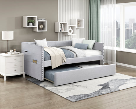 4691GY Daybed with Trundle from Homelegance - Luna Furniture