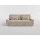 Cumulus Taupe 2-Piece Right Side Chaise Sectional with Convertible Queen Sleeper from Homelegance - Luna Furniture