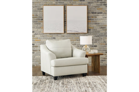 Genoa Coconut Oversized Chair and Ottoman from Ashley - Luna Furniture