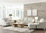 Genoa Coconut Leather Living Room Set