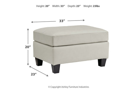 Genoa Coconut Oversized Chair and Ottoman from Ashley - Luna Furniture