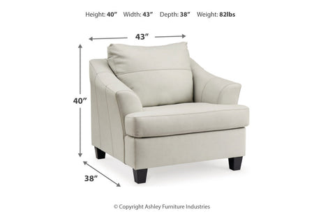 Genoa Coconut Oversized Chair and Ottoman from Ashley - Luna Furniture