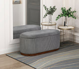 Nell Gray Lift-Top Storage Bench from Homelegance - Luna Furniture