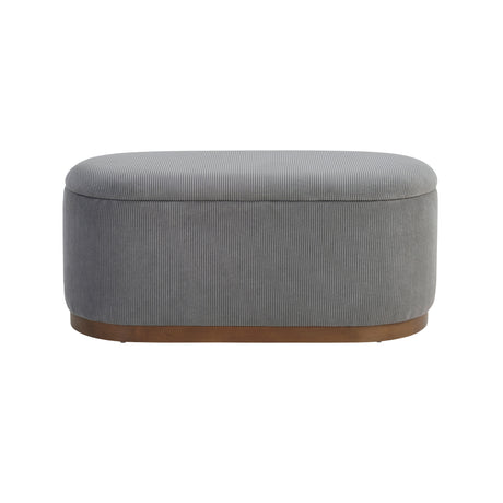 Nell Gray Lift-Top Storage Bench from Homelegance - Luna Furniture