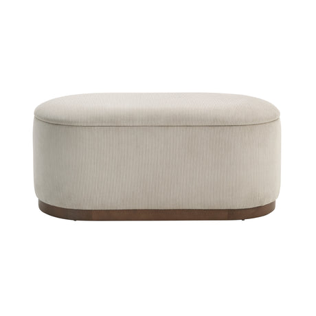Nell Taupe Lift-Top Storage Bench from Homelegance - Luna Furniture