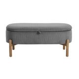 Mavis Gray Lift-Top Storage Bench from Homelegance - Luna Furniture