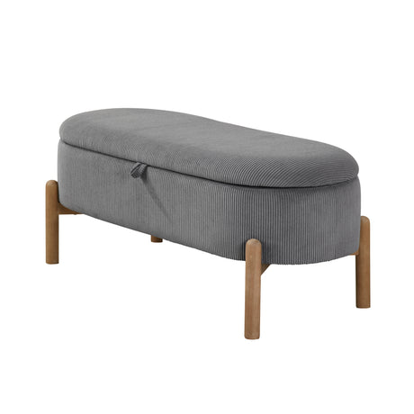 Mavis Gray Lift-Top Storage Bench from Homelegance - Luna Furniture
