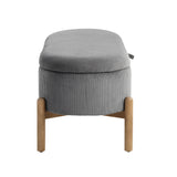 Mavis Gray Lift-Top Storage Bench from Homelegance - Luna Furniture