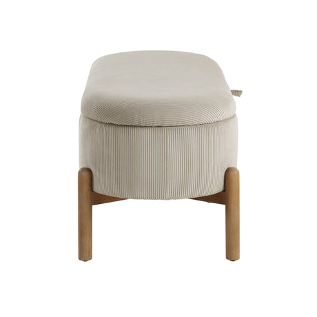 Mavis Taupe Lift-Top Storage Bench from Homelegance - Luna Furniture