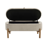 Mavis Taupe Lift-Top Storage Bench from Homelegance - Luna Furniture