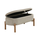 Mavis Taupe Lift-Top Storage Bench from Homelegance - Luna Furniture