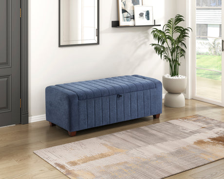 Mavis Taupe Lift-Top Storage Bench from Homelegance - Luna Furniture