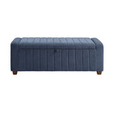 Derby Blue Storage Bench from Homelegance - Luna Furniture