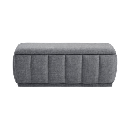 Derby Light Gray Storage Bench from Homelegance - Luna Furniture